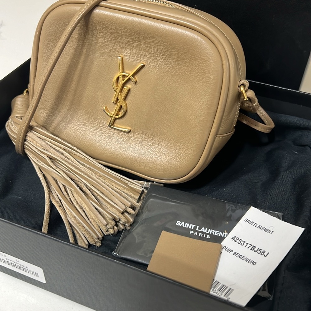 Saint Laurent Nappa Monogram Blogger Bag Deep Beige - Picture 2 of 4